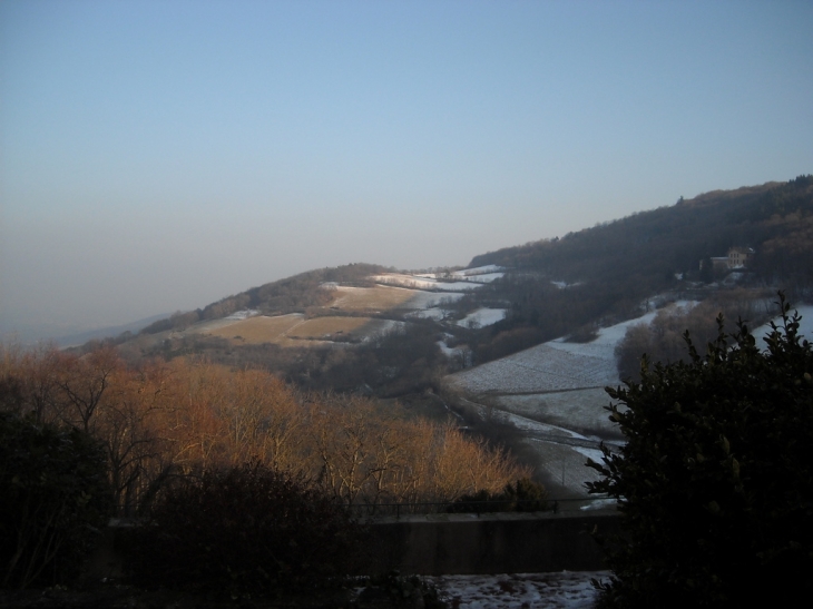 Vue de la route de Chateauvieux - Yzeron