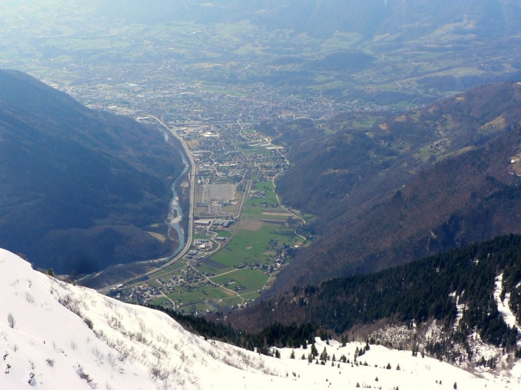 Albertville vue de la croix de la dormiaz