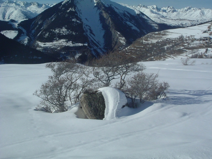 Photo prise le long du sentier menant à la Plaigne - aux abords du col du Mollard - Albiez-Montrond