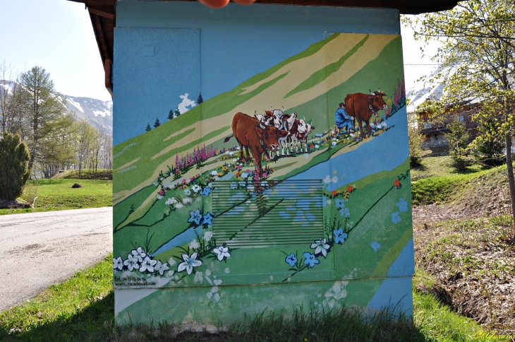 Fresque - Route du col du Mollard - Albiez-Montrond