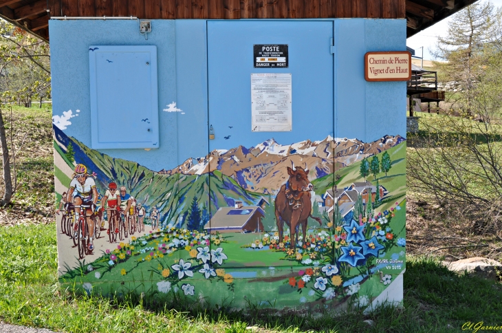 Fresque - Route du col du Mollard - Albiez-Montrond