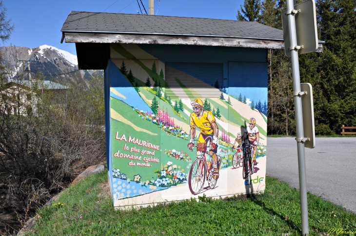 Fresque - Route du col du Mollard - Albiez-Montrond