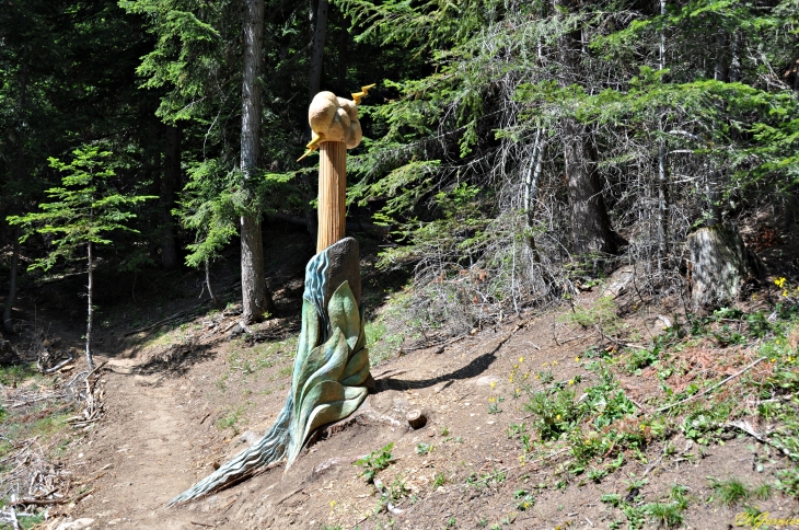 Nuage & éclair - Sculpture de Serge Couvert - Aussois