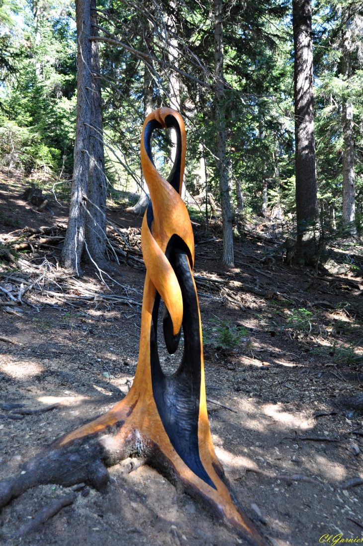 Sculpture sur pied de Serge Couvert - Aussois