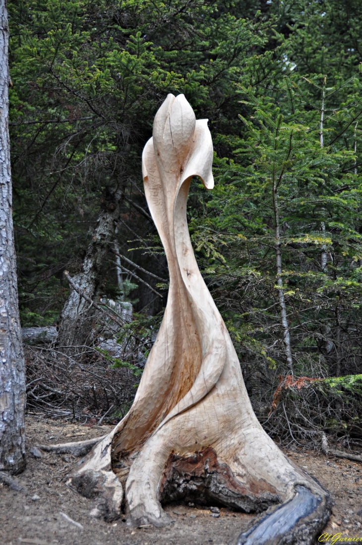 Hermaphrodite - Sculpture sur pied de Serge Couvert - Aussois