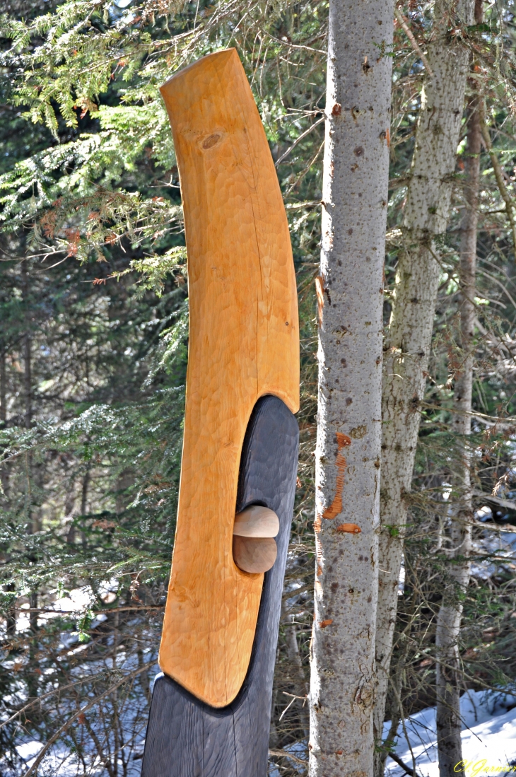 Réparation - Trait de Jupiter - 15è Sculpture de Serge Couvert - Forêt d'Aussois