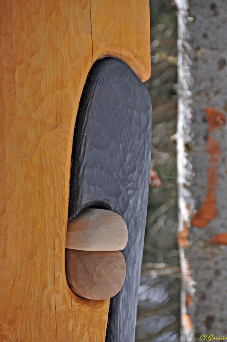 Réparation - Trait de Jupiter - 15è Sculpture de Serge Couvert - Forêt d'Aussois