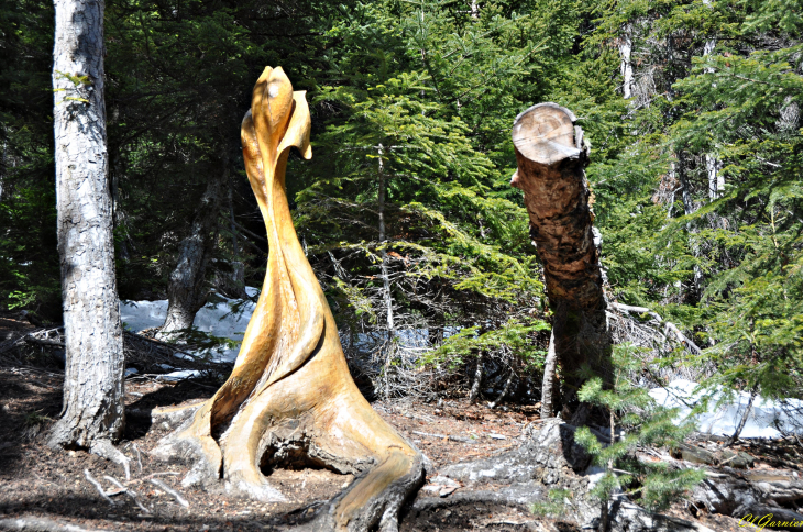 Sculpture sur pied de Serge Couvert - Aussois