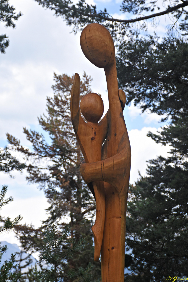 Sculpture Serge couvert - Route du Monolithe  - Aussois