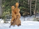 Photo précédente de Aussois Sac de Nœuds de Serge Couvert -  Sculpture directement taillée dans un mélèze sur Pied