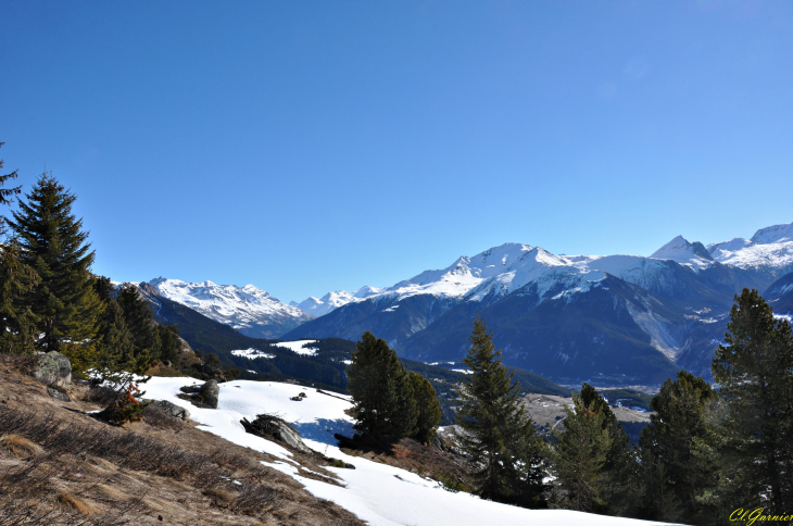 Vallée de la Maurienne depuis Courberon - Télégraphe Chappe - Avrieux