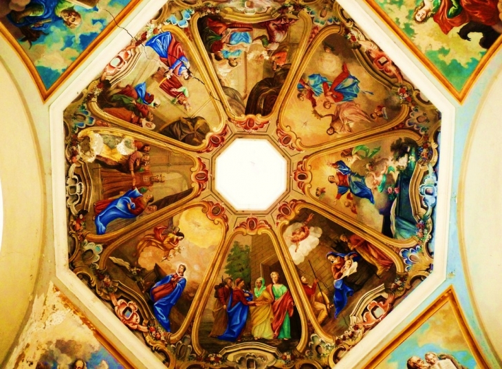 Plafond de la chapelle (bozel)