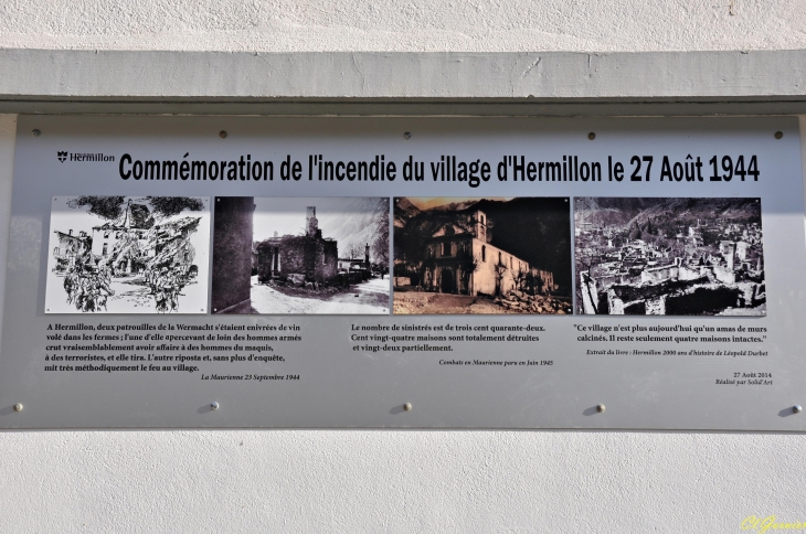 Panneau historique - Hermillon