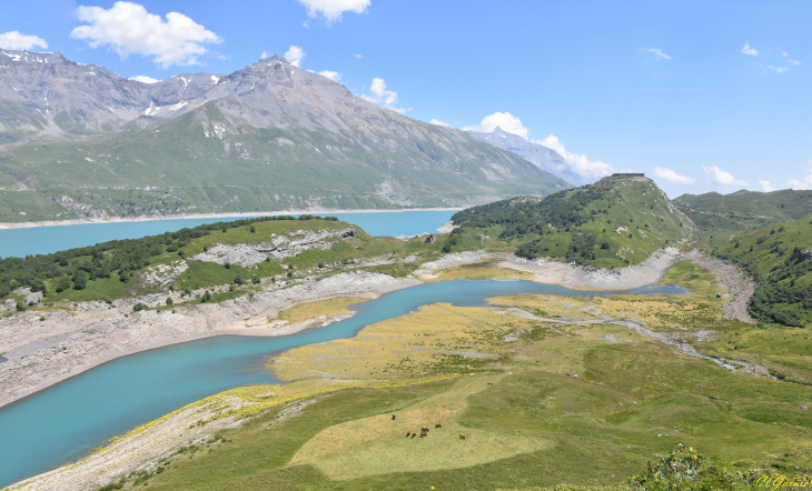 Rive droite - Lac du Mont-Cenis - Lanslebourg-Mont-Cenis