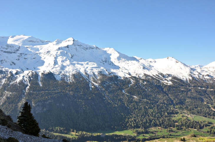 Vallée de la Maurienne depuis la Fesse du Millieu - Lanslevillard