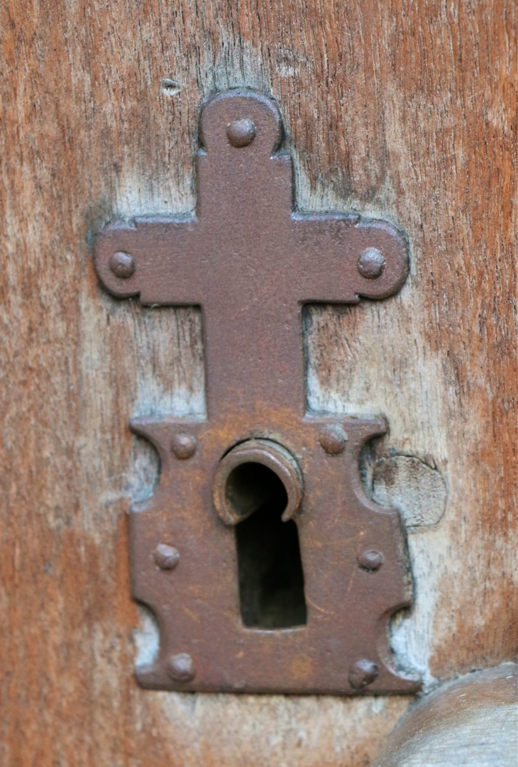 Ferronnerie du portail de l'église des Carmes. - Le Pont-de-Beauvoisin