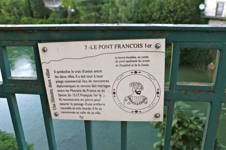 Panneau explicatif. - Le Pont-de-Beauvoisin