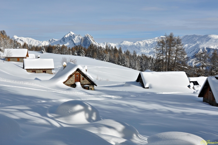 Dernières chutes de neige - Hameau de la Plagne - Albanne - Montricher-Albanne