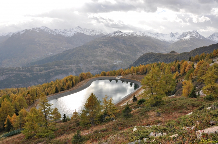 Reservoir pour canons à neige au plateau de Vinouva - Montricher-Albanne