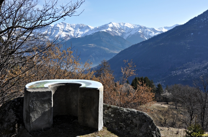 Table d'Orientation - la Croix de Charrière - St-Alban-des-Villards - Saint-Alban-des-Villards