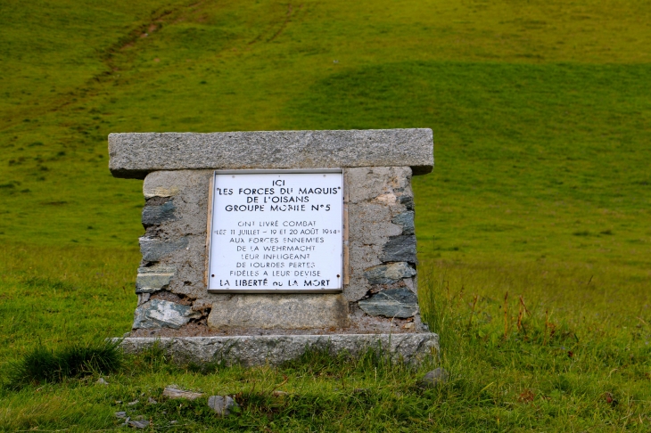 Le Mémorial. - Saint-Colomban-des-Villards