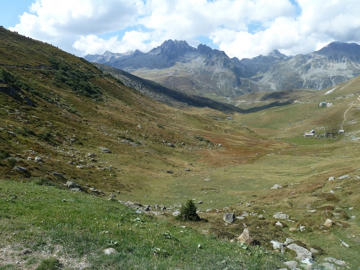 Vue sur les aiguilles de l'Arves - Saint-Sorlin-d'Arves