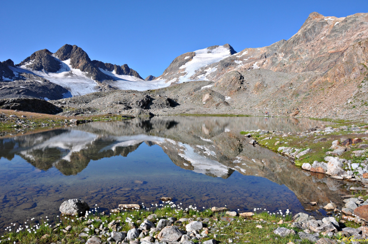 Reflet du Glacier de St Sorlin - Lac Gris - Saint-Sorlin-d'Arves