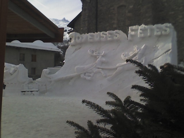 SCULPTURE EN GLACE - Valloire