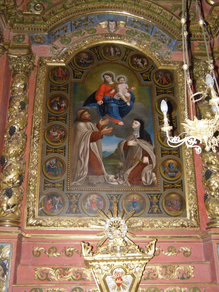 Un autel de l'Eglise de Valloire