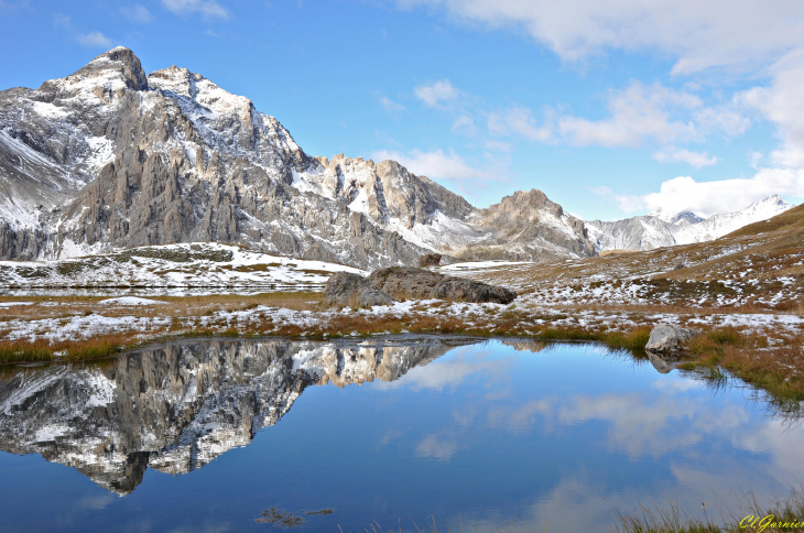 Reflet Gd Galibier - Lac des Cerces - Valloire